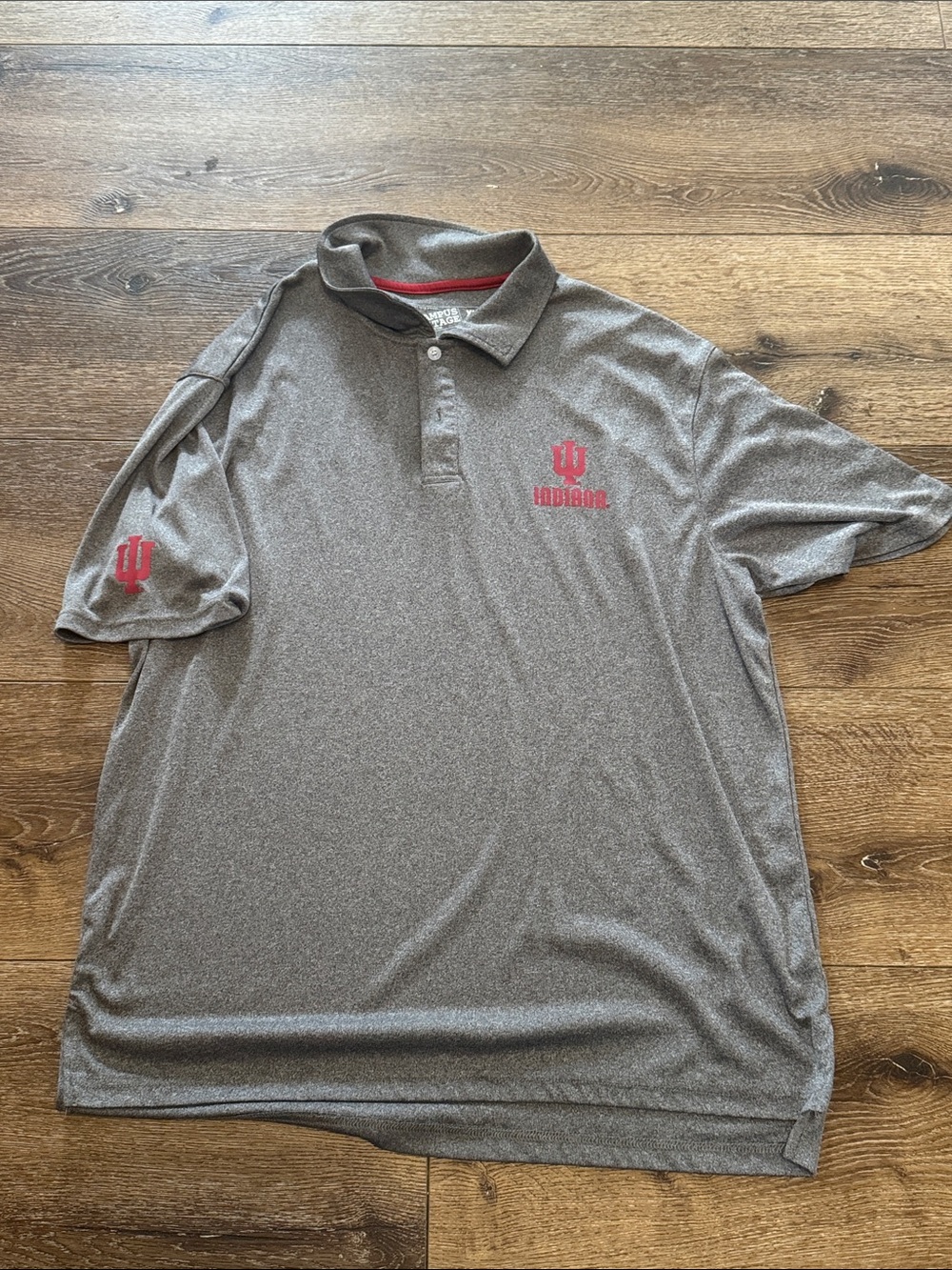 Campus heritage‎ gray IU Hoosiers polo XL